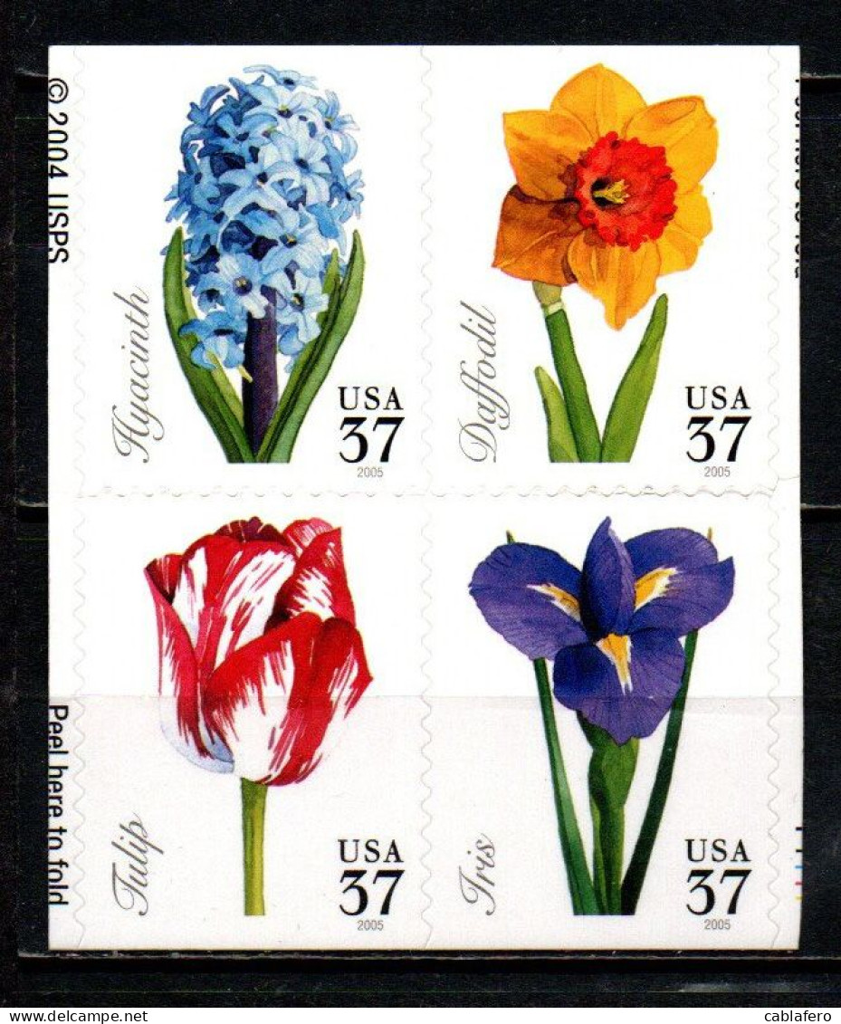 STATI UNITI - 2005 - Spring Flowers - NUOVI AUTOADESIVI - Nuevos