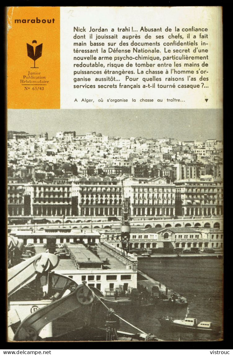 "Nick JORDAN Tourne Casaque", Par André Fernez - MJ N° 312 - Espionnage - 1965. - Marabout Junior