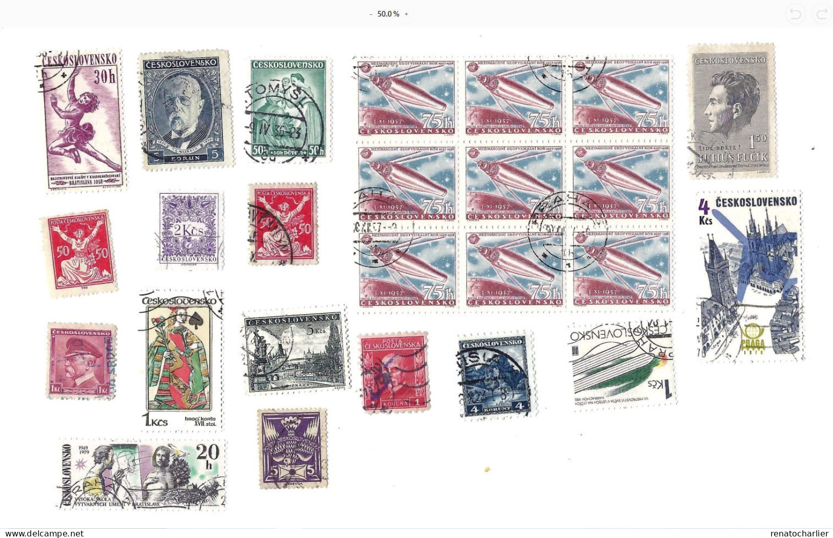 Collection De 95 Timbres Oblitérés. - Collections, Lots & Series