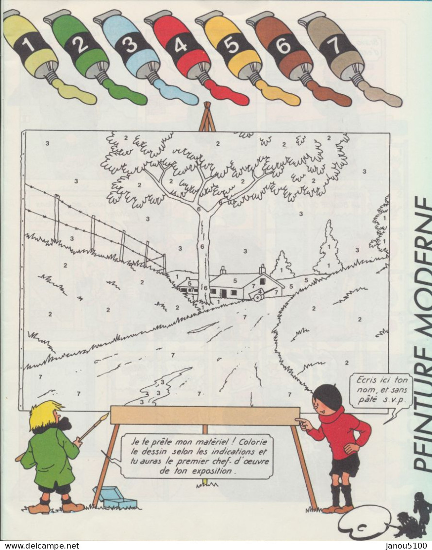 LIVRE  BD JUNIOR- CASTERMAN       " JOUEZ AVEC  QUICK & FLUPKE  "  - " LA VIE D'ARTISTE "        1988. - Casterman