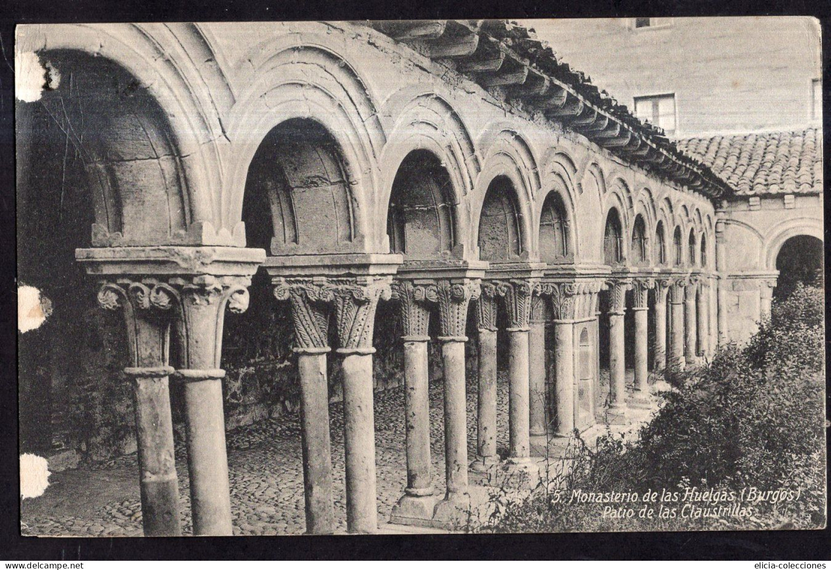 España - Circa 1920 - Postcard - Burgos - Las Huelgas Monastery - Claustrillas Courtyard - Burgos