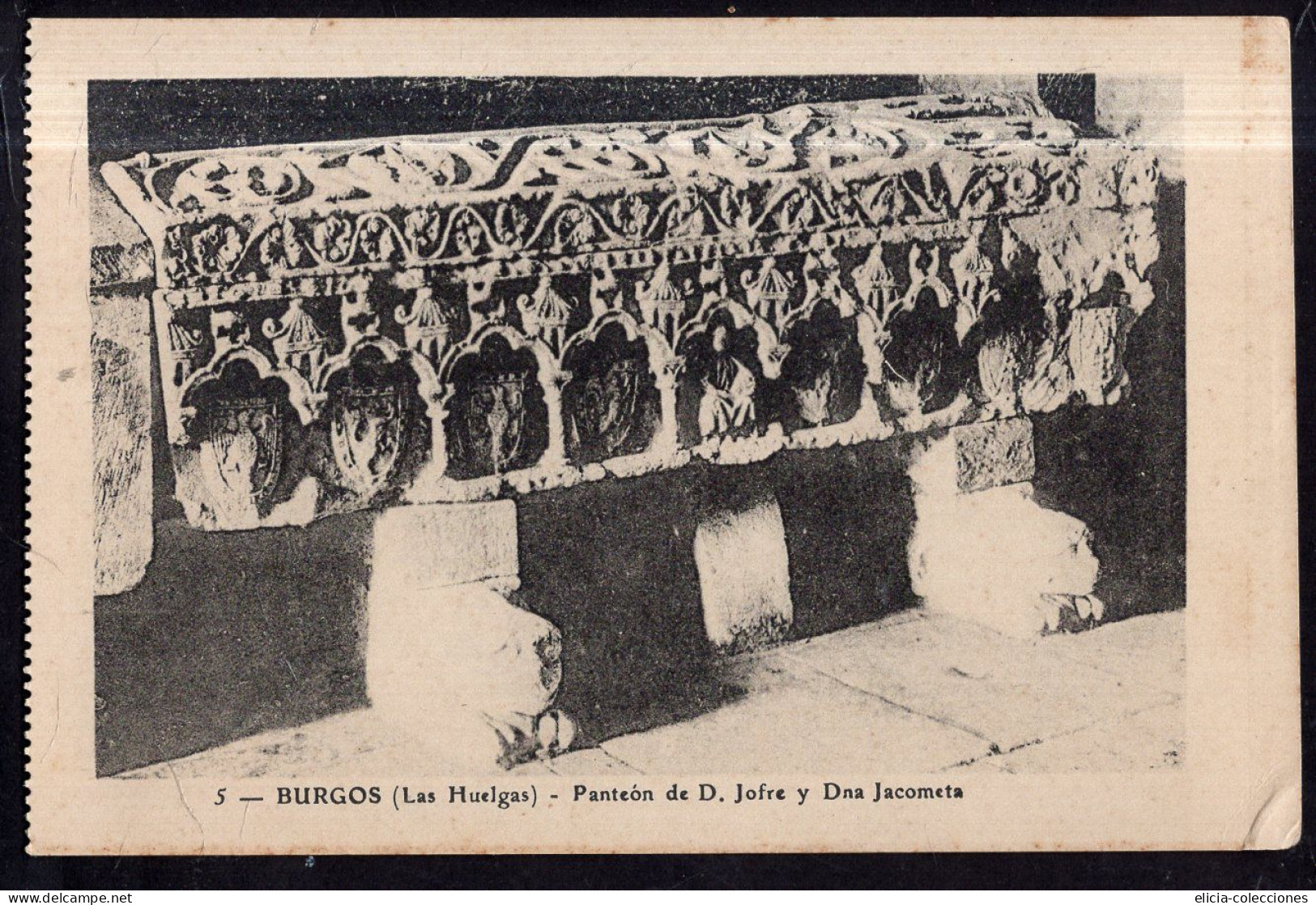 España - Circa 1920 - Postcard - Burgos - Las Huelgas - Don Jofre And Doña Jacometa's Pantheon - Burgos