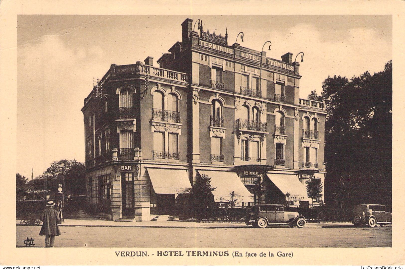 FRANCE - Verdun - Hotel Terminus - En Face De La Gare - Carte Postale Ancienne - - Verdun