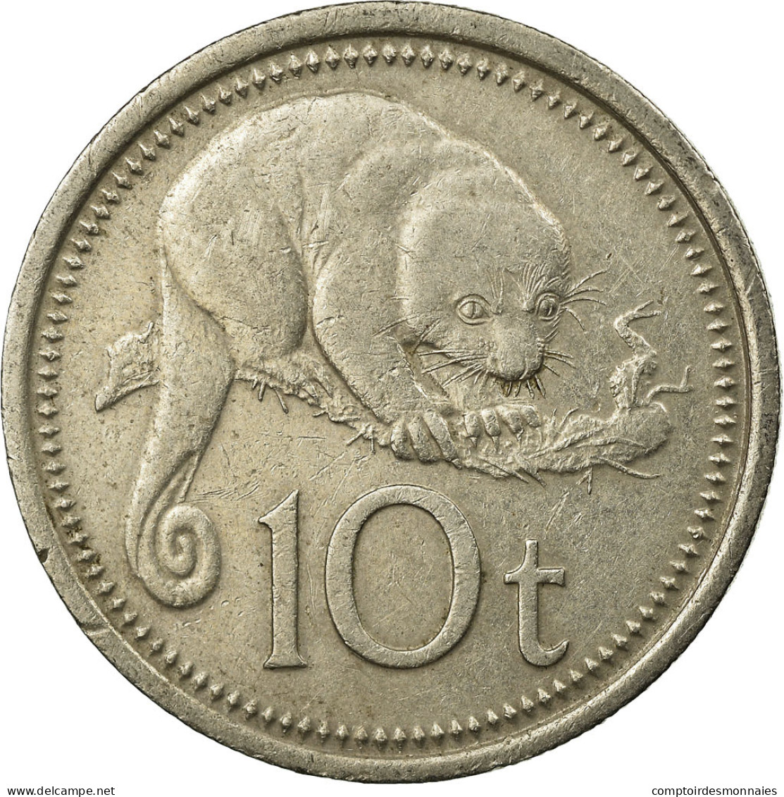 Monnaie, Papua New Guinea, 10 Toea, 1975, TTB, Copper-nickel, KM:4 - Papuasia Nuova Guinea