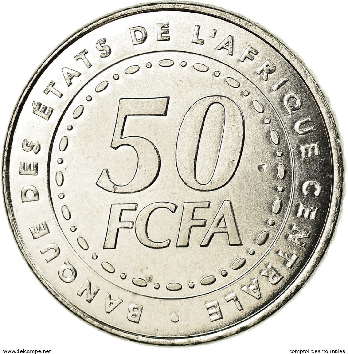 Monnaie, États De L'Afrique Centrale, 50 Francs, 2006, Paris, SPL, Stainless - Kameroen