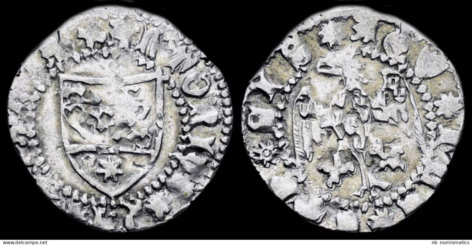 Italy Aquileia Antonio II Panciera Di Portogruaro, Patriarch AR Denaro - Monedas Feudales