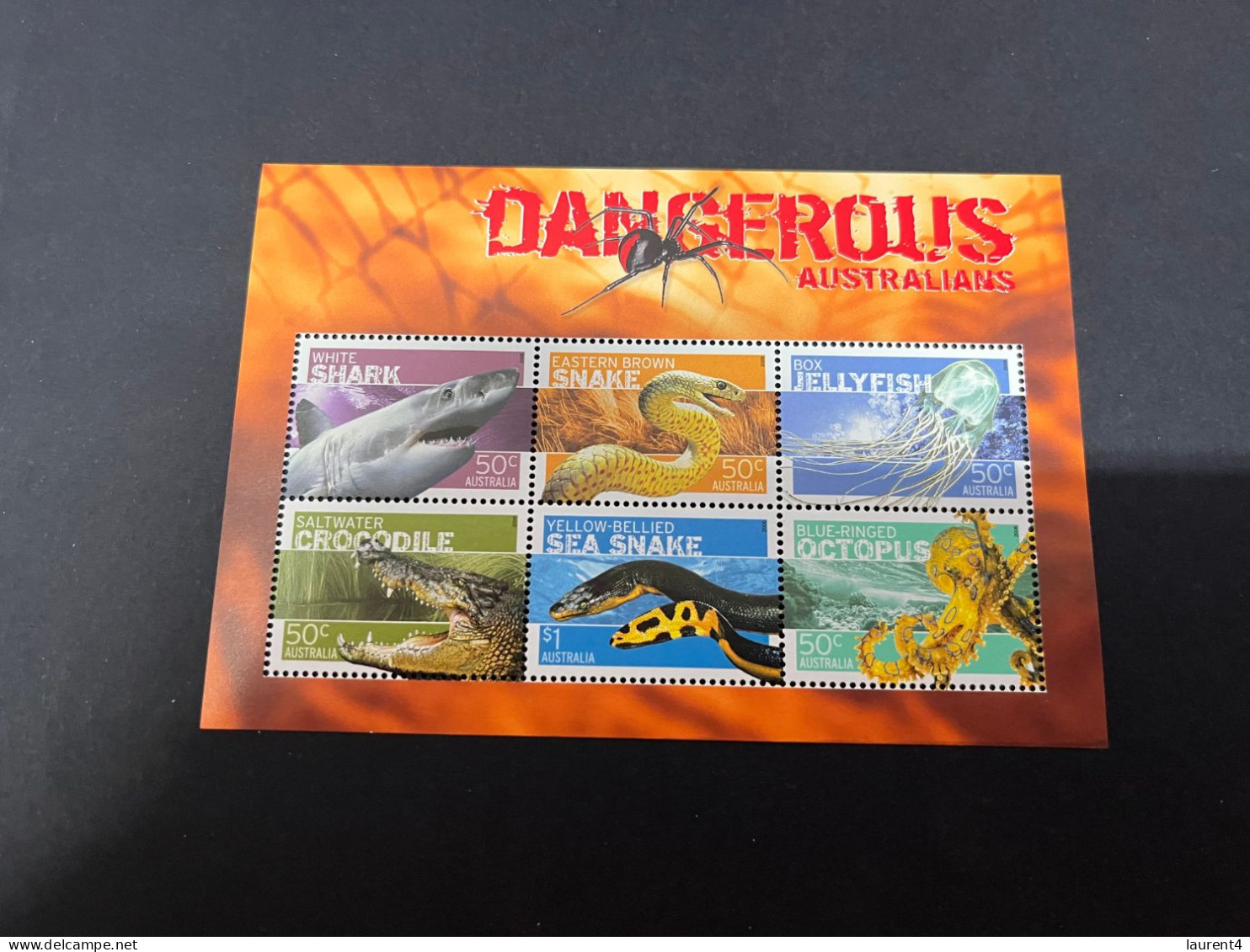 3-10-2023 (stamp) Australia - Dangerous Australian Mint Mini-sheet - Mint Stamps