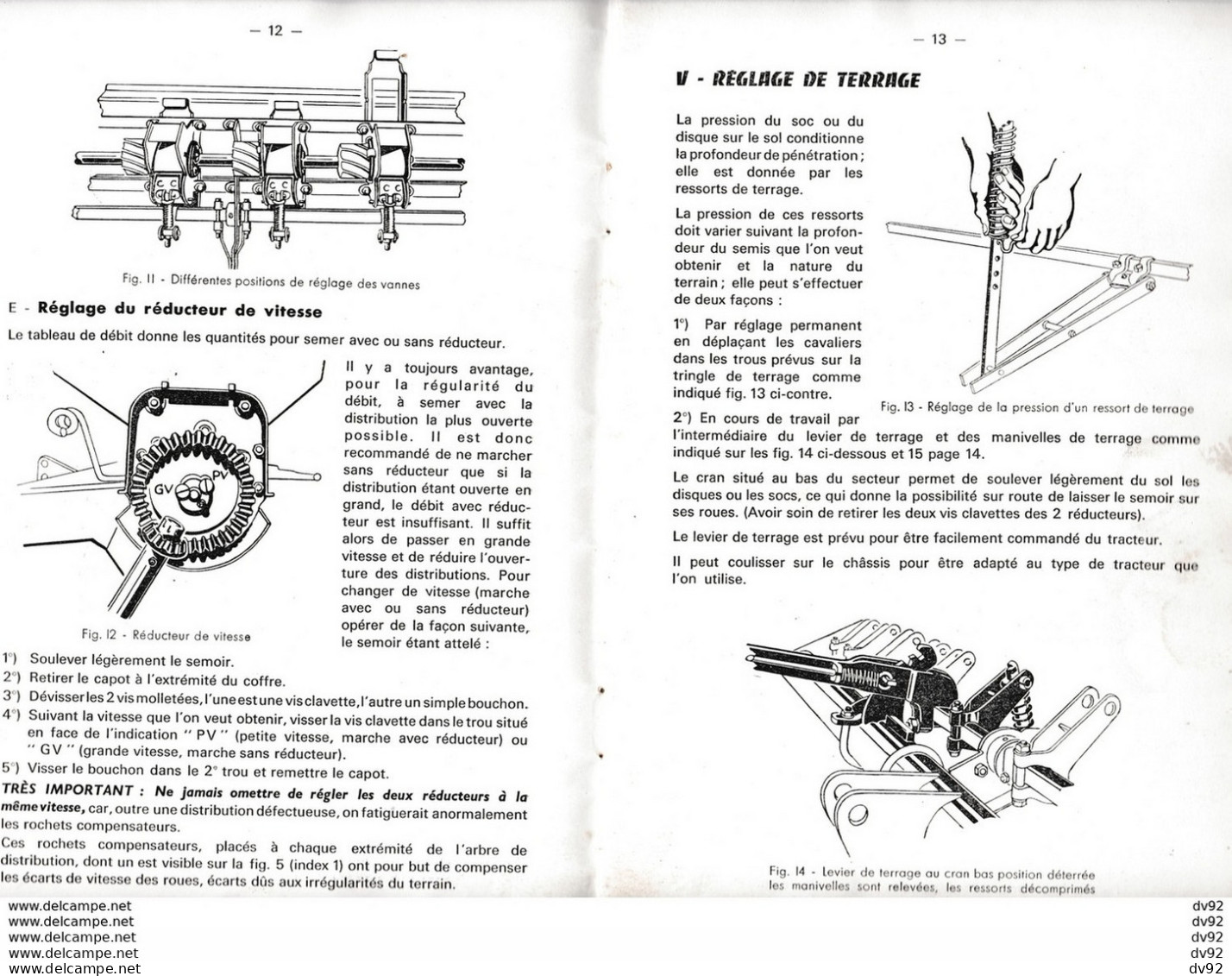 AGRICULTURE SEMOIRS ET DISTRIBUTEURS D ENGRAIS NODET - Materiaal En Toebehoren