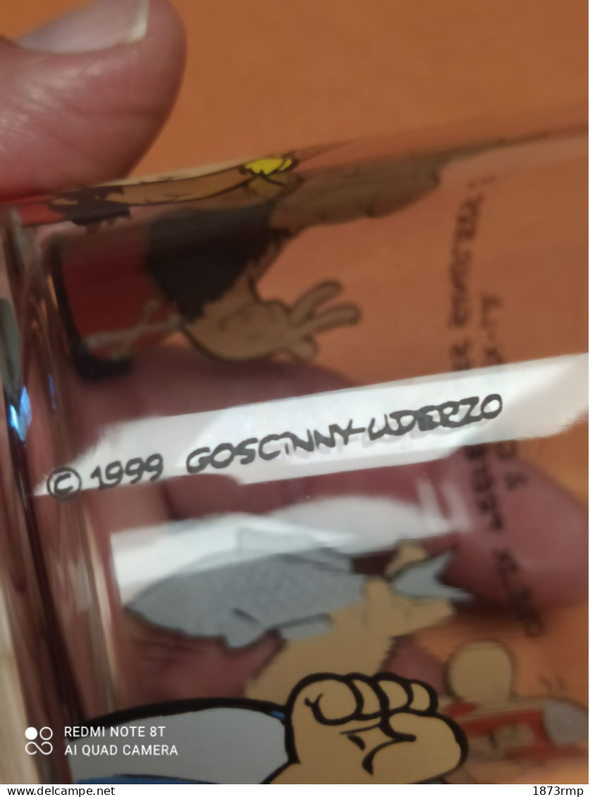 VERRE ASTERIX ET OBELIX, ORDRAFALBETIX, GOSCINY UDERZO® NUTELLA® 1999 - Arte Della Tavola