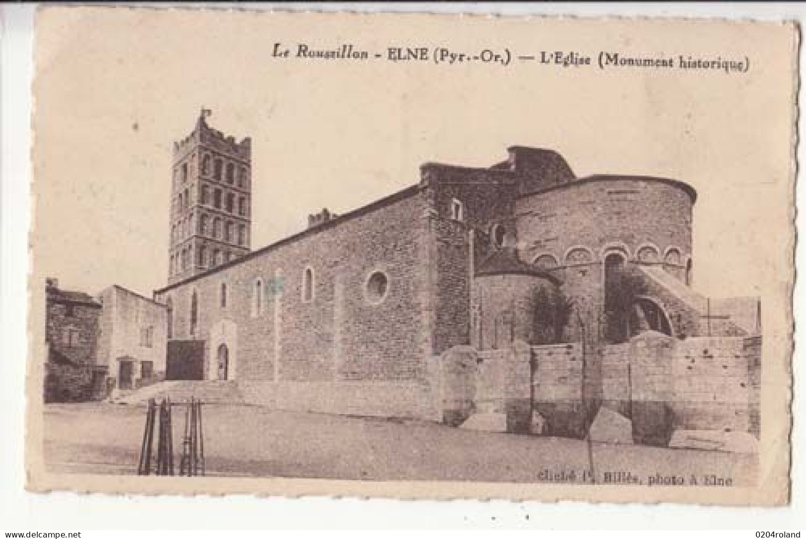 Carte France 66 - Elne - L'Eglise  - PRIX FIXE - Elne