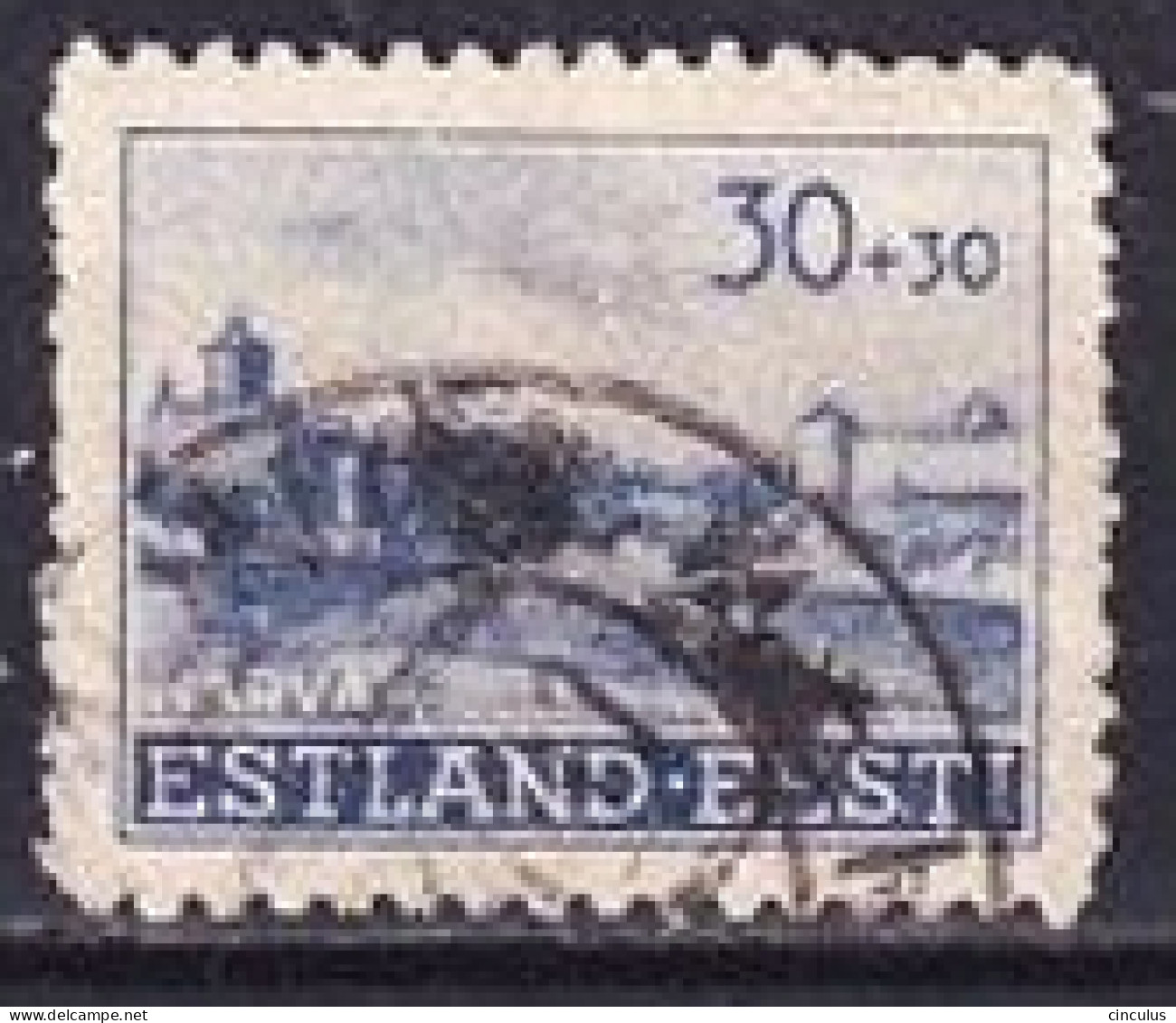 1941. Estonia. Narva. Used. Mi. Nr. DB 6 (Deutsche Besetzung). - Estonia