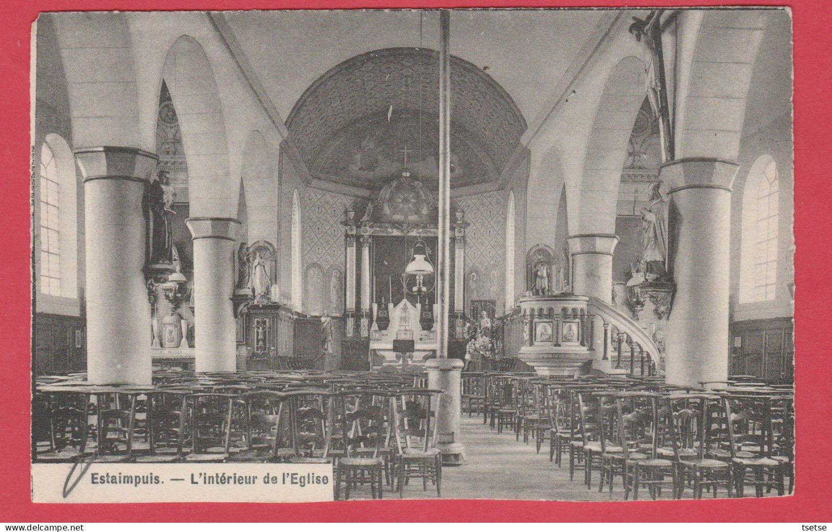 Estaimpuis - L'Intérieur De L'Eglise ( Voir Verso ) - Estaimpuis