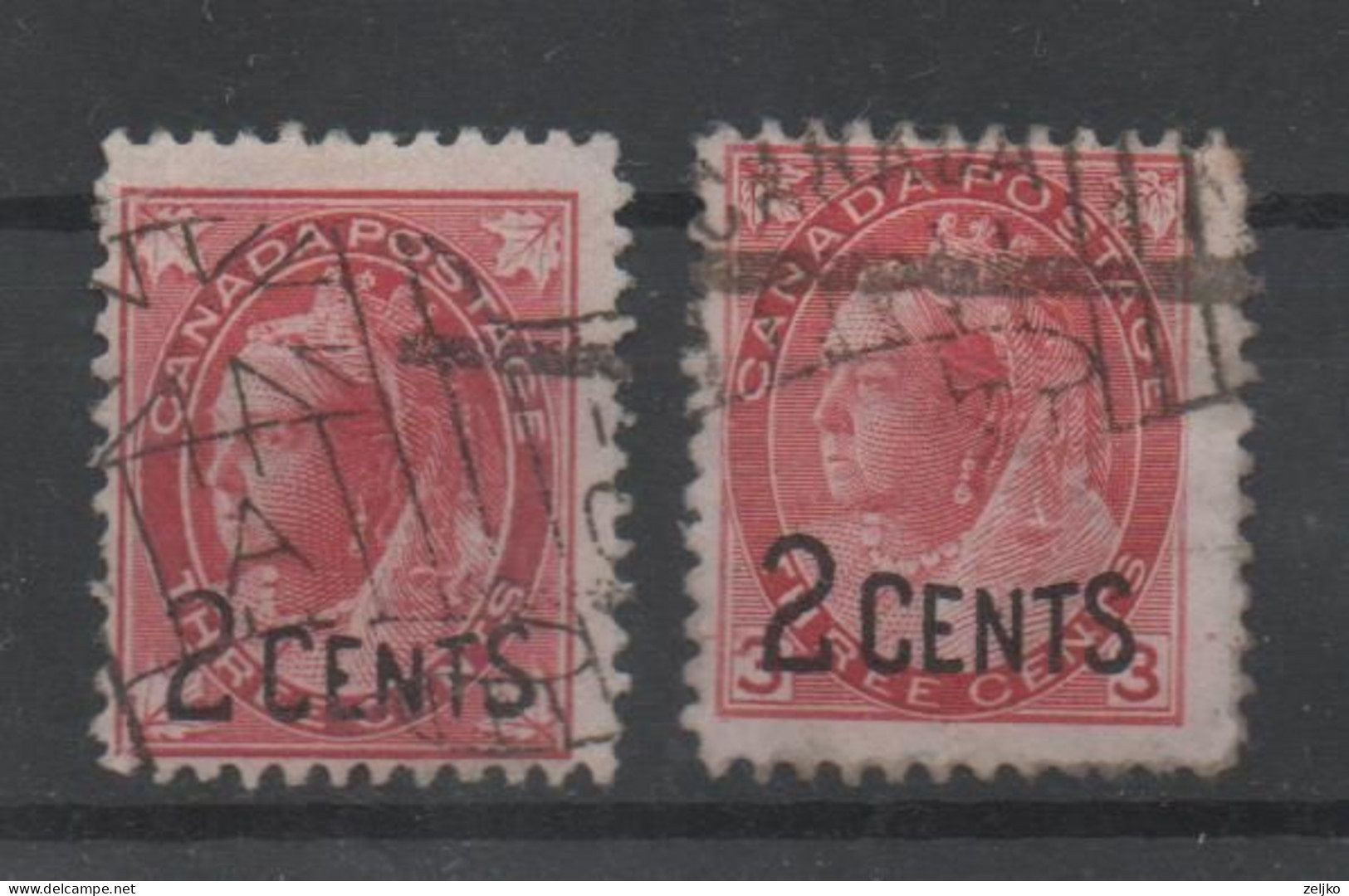 Canada, Used, 1899, Michel 75 - 76 - Andere & Zonder Classificatie