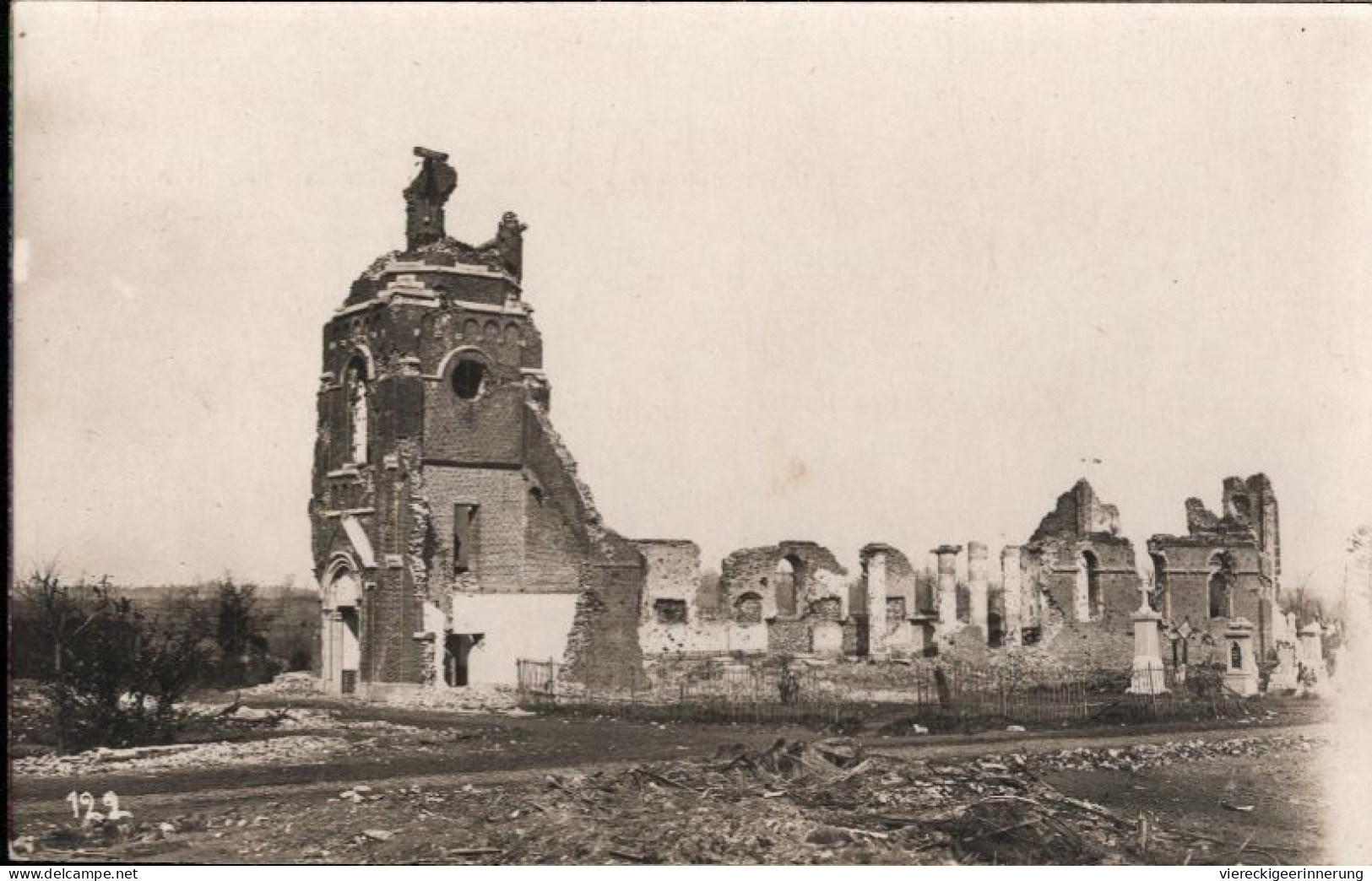 ! Fotokarte, Photo, Geluveld, Kirche, 1. Weltkrieg - Other & Unclassified