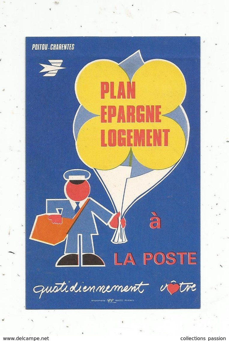Autocollant , LA POSTE , Poitou-Charentes ,  PLAN EPARGNE LOGEMENT - Aufkleber