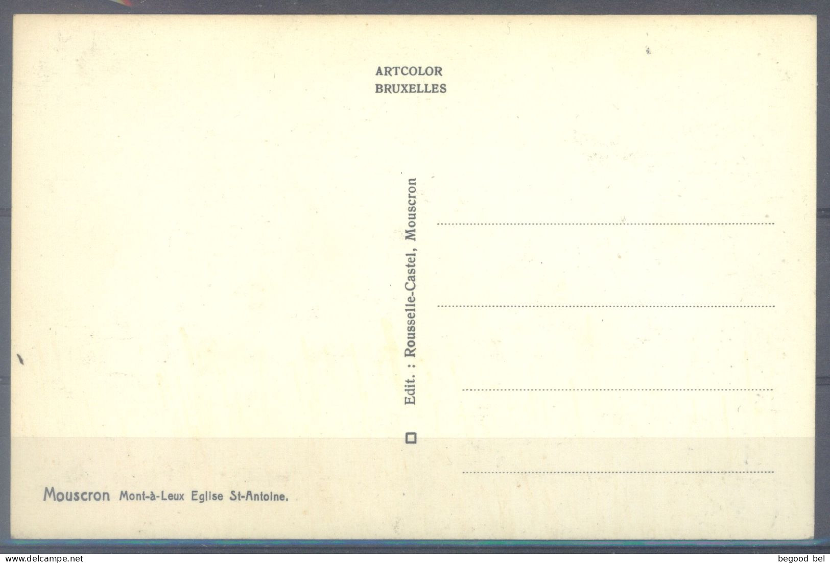 BELGIUM  -  MOUSCRON - EGLISE ST-ANTOINE -  Lot 25811 - Mouscron - Moeskroen