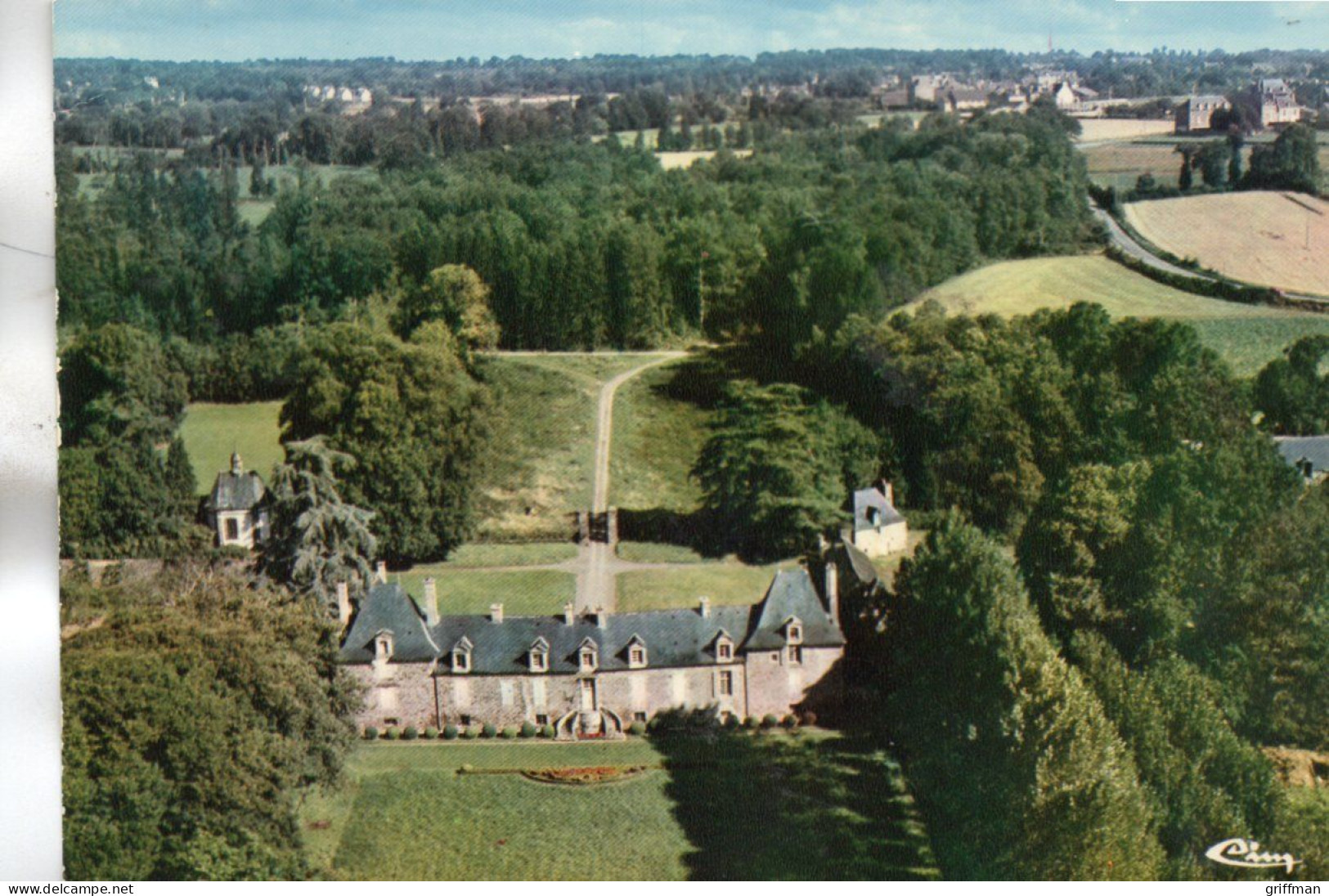 PLOUER SUR RANCE VUE AERIENNE LE CHATEAU 1978 CPSM 10X15 TBE - Plouër-sur-Rance