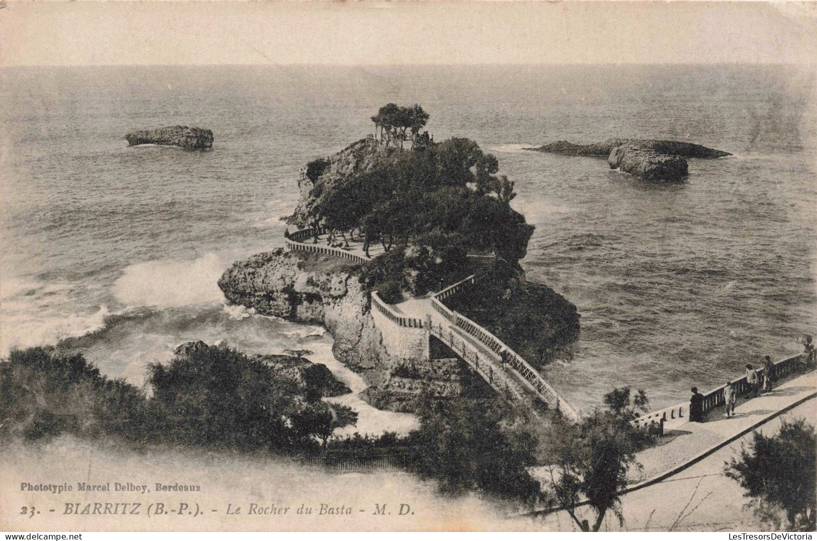 FRANCE - Biarritz - Le Rocher Du Basta - Carte Postale Ancienne - Biarritz