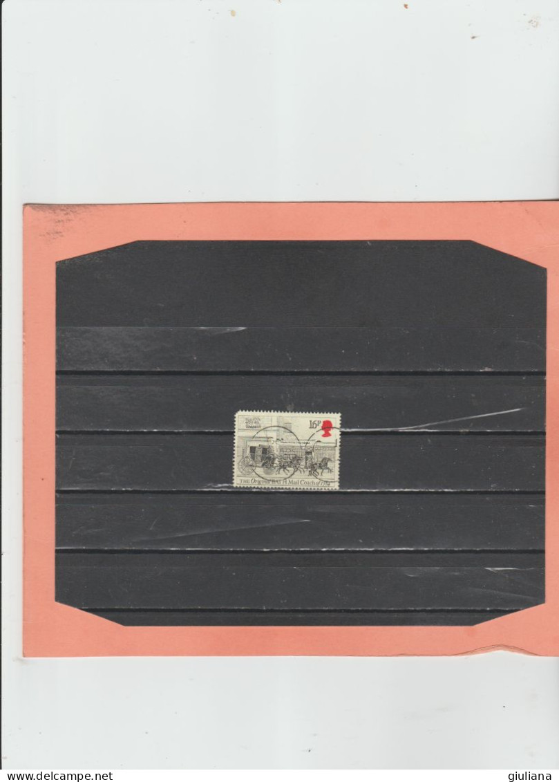 G.B. 1984 - (UN) 1135 Used  "Diligenze Postali" - 16p Bath Mail Coach - Diligencias