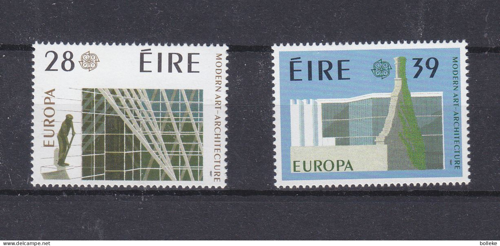 Irlande - Yvert 626 / 7 ** - Europa 1987 - Architecture - Valeur 18 Euros - Cartas & Documentos