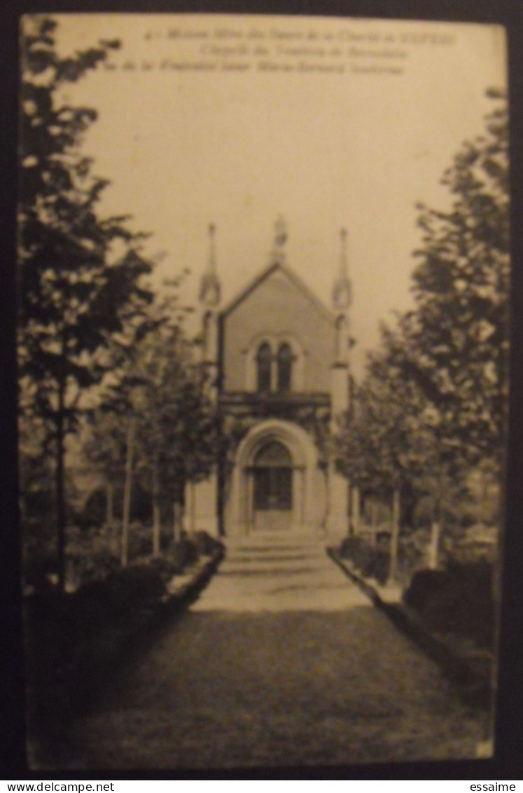 Carte Postale Soeurs De La Charité De Nevers + Timbre Pub Publicitaire Semeuse 199. D.U.. Publicité Carnet Réclame. - Cartas & Documentos