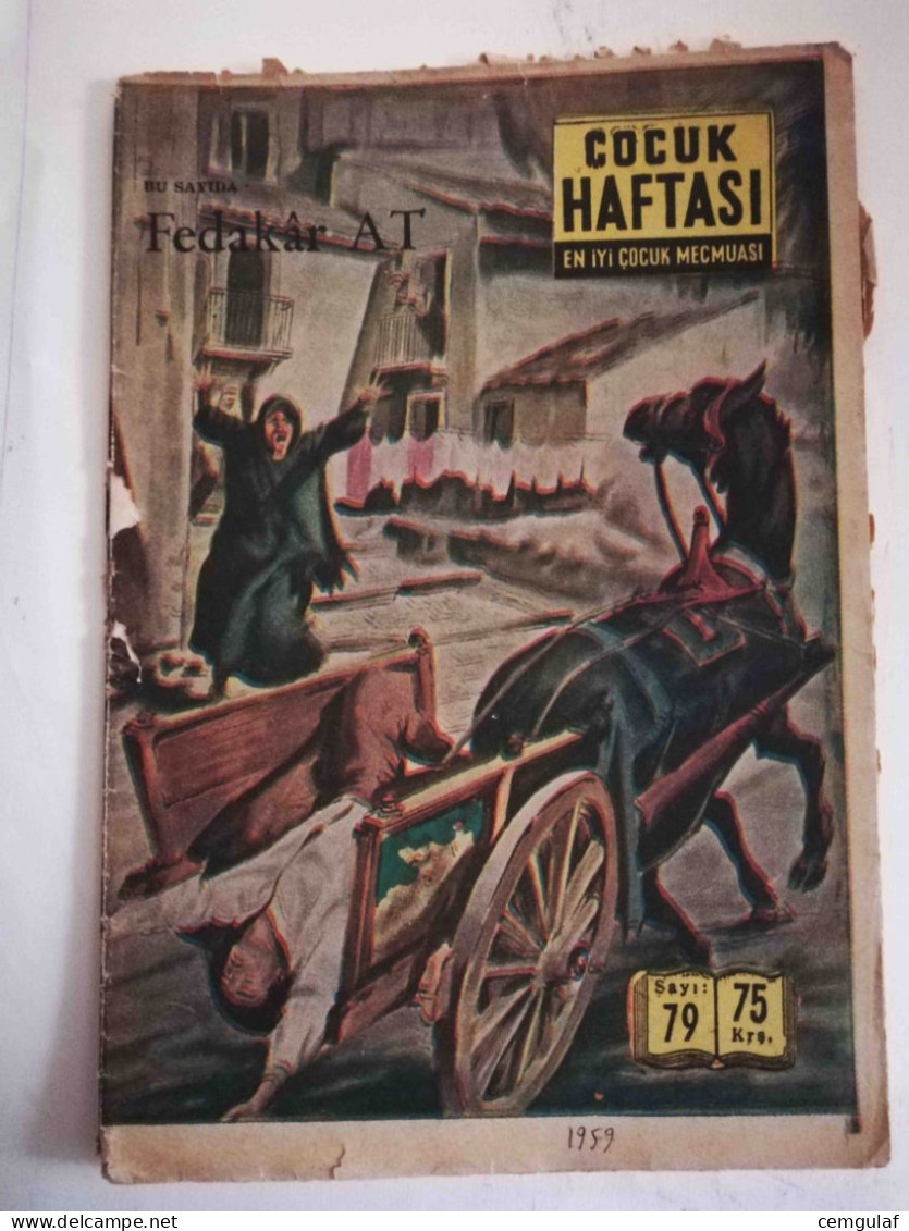 SUPERBOY Turkish Edition- Çocuk Haftası Sayı 79/ 1959 (THE MAGAZINE INCLUDES BUCK ROGERS AND SUPER BOY COMICS.) - Fumetti Tradotti