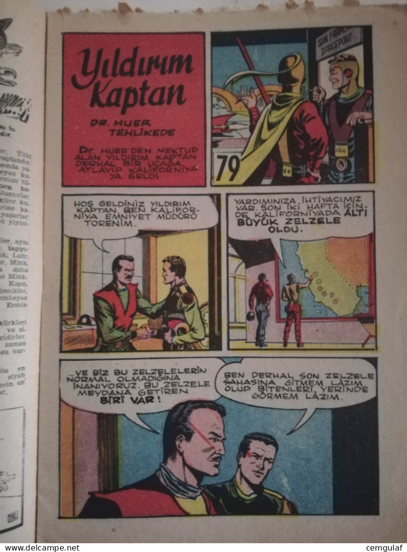 SUPERBOY Turkish Edition- Çocuk Haftası Sayı 79/ 1959 (THE MAGAZINE INCLUDES BUCK ROGERS AND SUPER BOY COMICS.) - Fumetti Tradotti