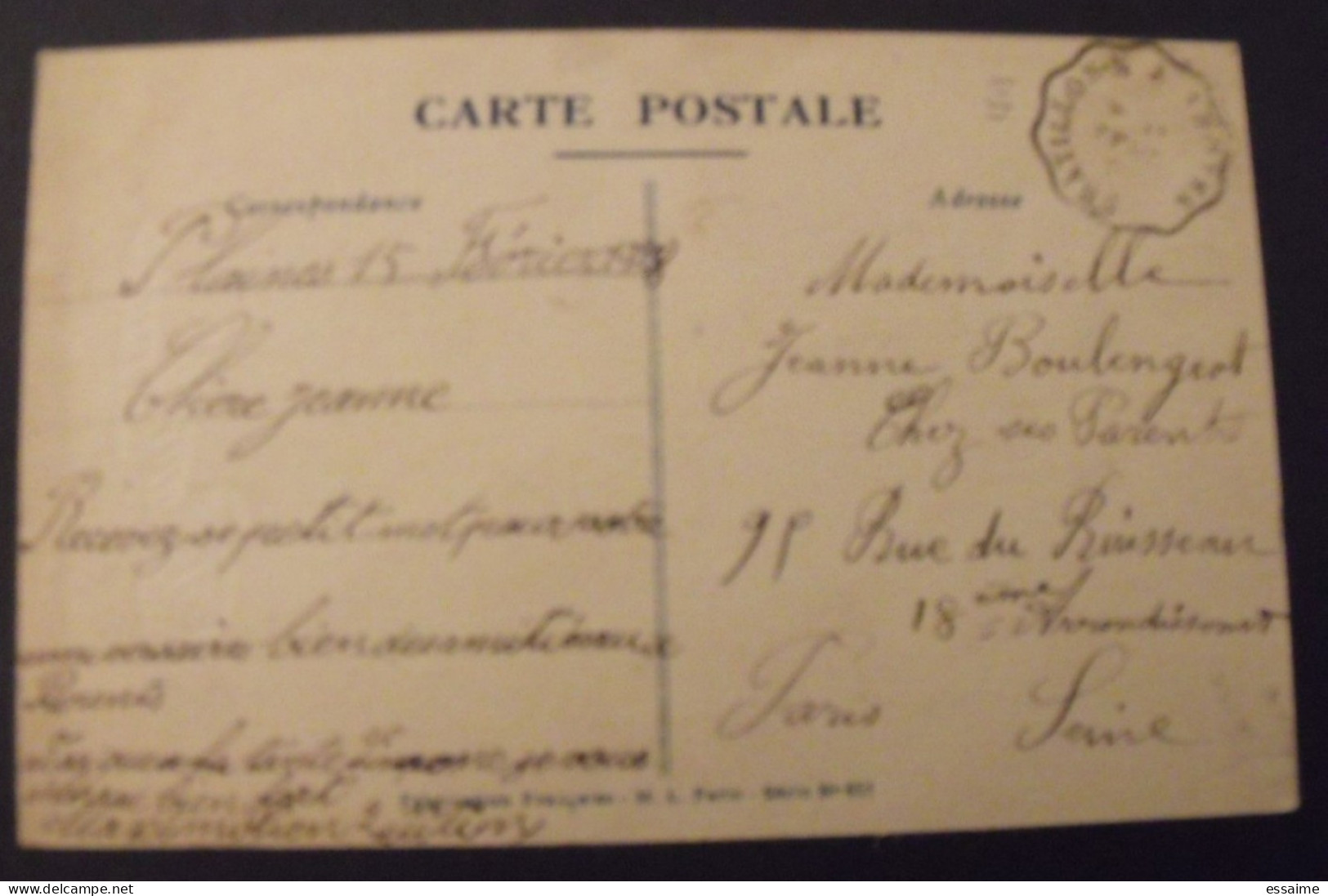 Carte Postale Fleurs + Timbre Pub Publicitaire Semeuse 199. Evian. Publicité Carnet Réclame. - Brieven En Documenten