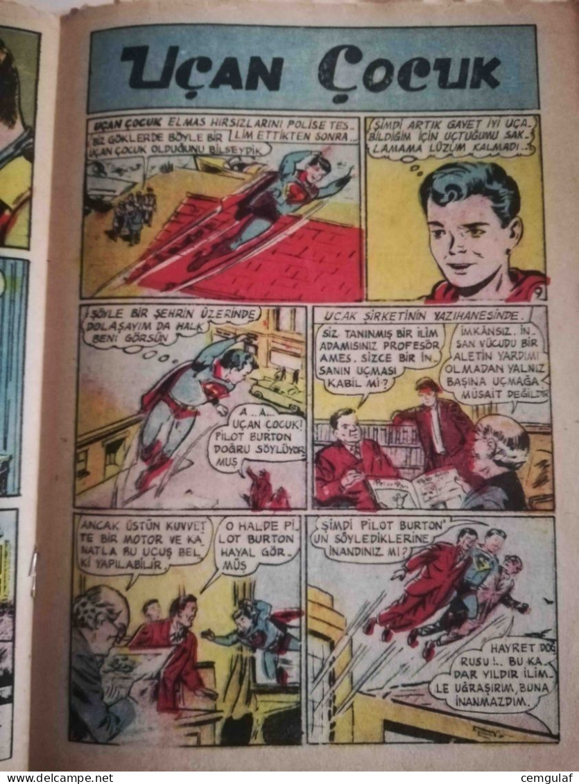 SUPERBOY Turkish Edition- Çocuk Haftası Sayı 80/ 1959 (THE MAGAZINE INCLUDES BUCK ROGERS AND SUPER BOY COMICS.) - Fumetti & Mangas (altri Lingue)