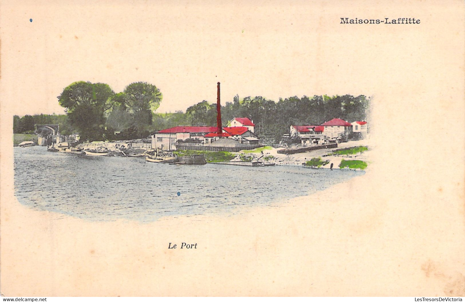 FRANCE - Maisons Laffitte - Le Port - Colorisé - Carte Nuage - Carte Postale Ancienne - - Maisons-Laffitte