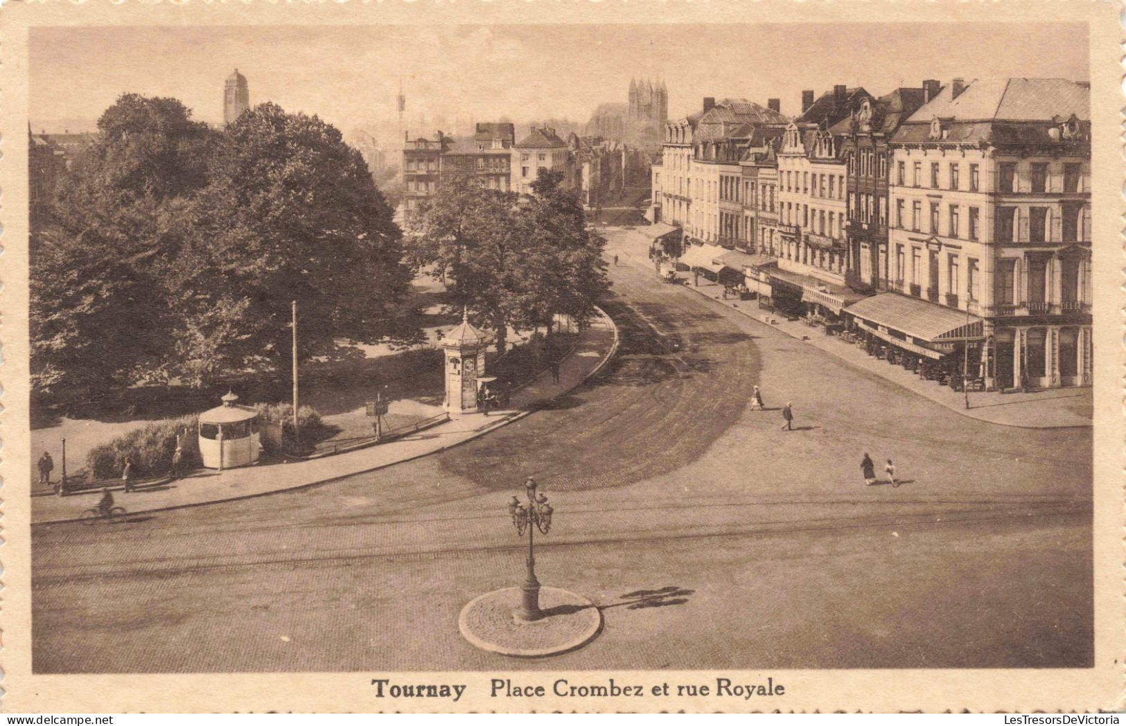 FRANCE - Tournay - Place Crombez Et Rue Royale - Carte Postale Ancienne - Tournay