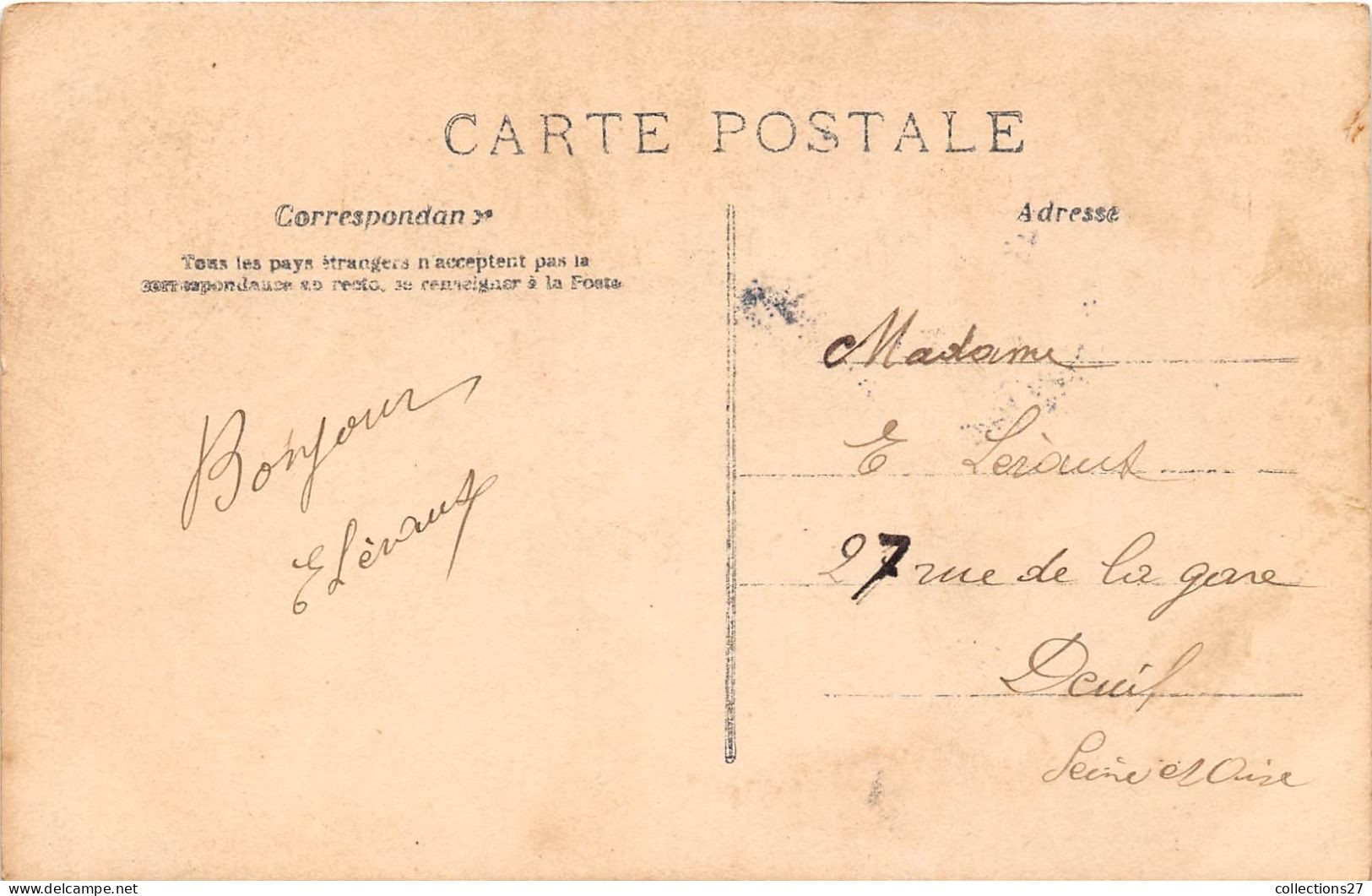 LOT- DE 4000 CARTES POSTALES ANCIENNES FRANCE -DROUILLE ( QUELQUES EXEMPLES )