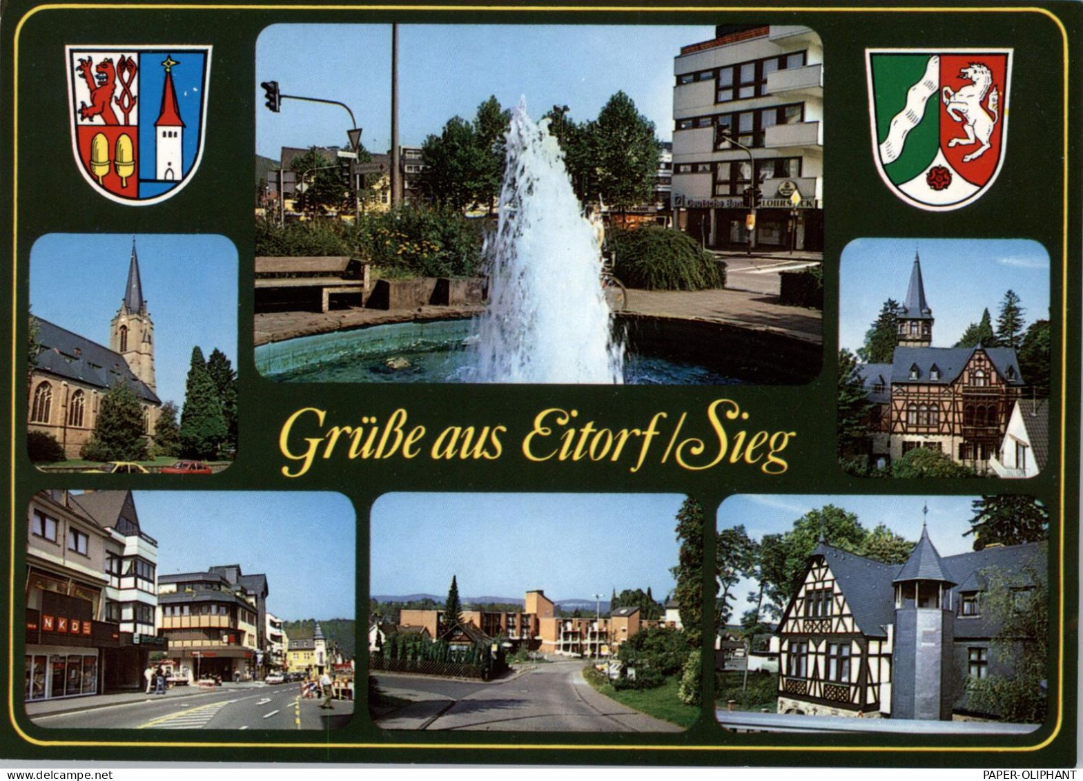 5208 EITORF, Mehrbild-AK, Stadtwappen - Siegburg