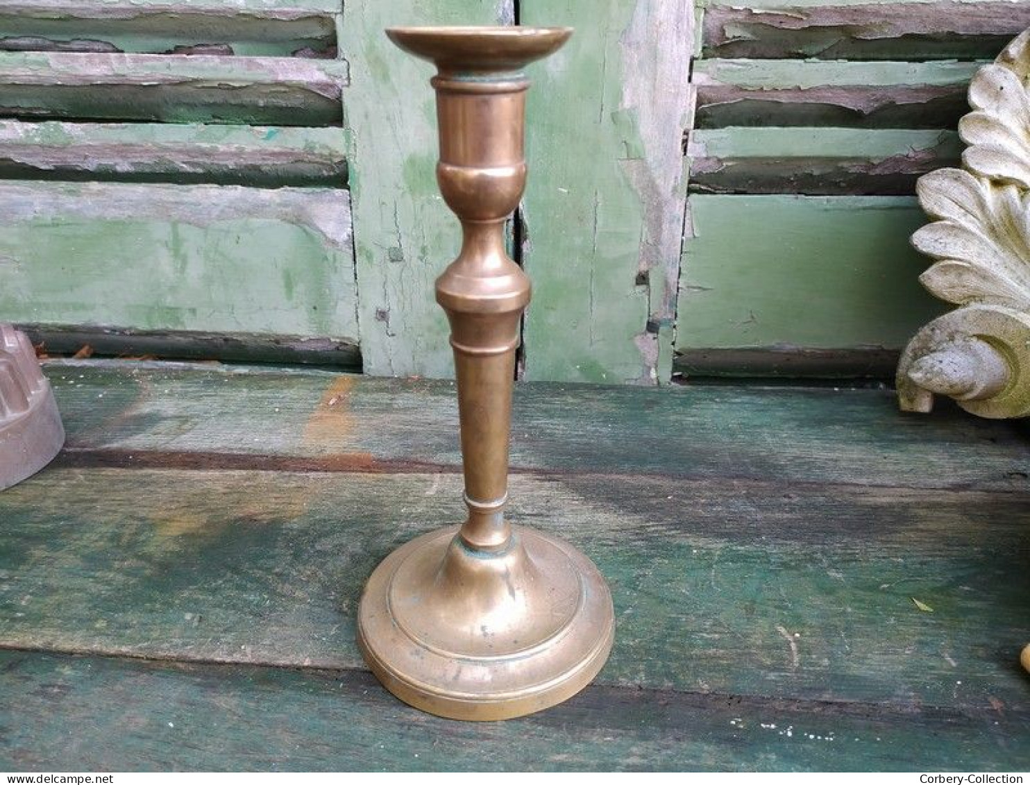 Ancien Bougeoir Bronze XIXème Louis Philippe Candlestick - Chandeliers, Candelabras & Candleholders