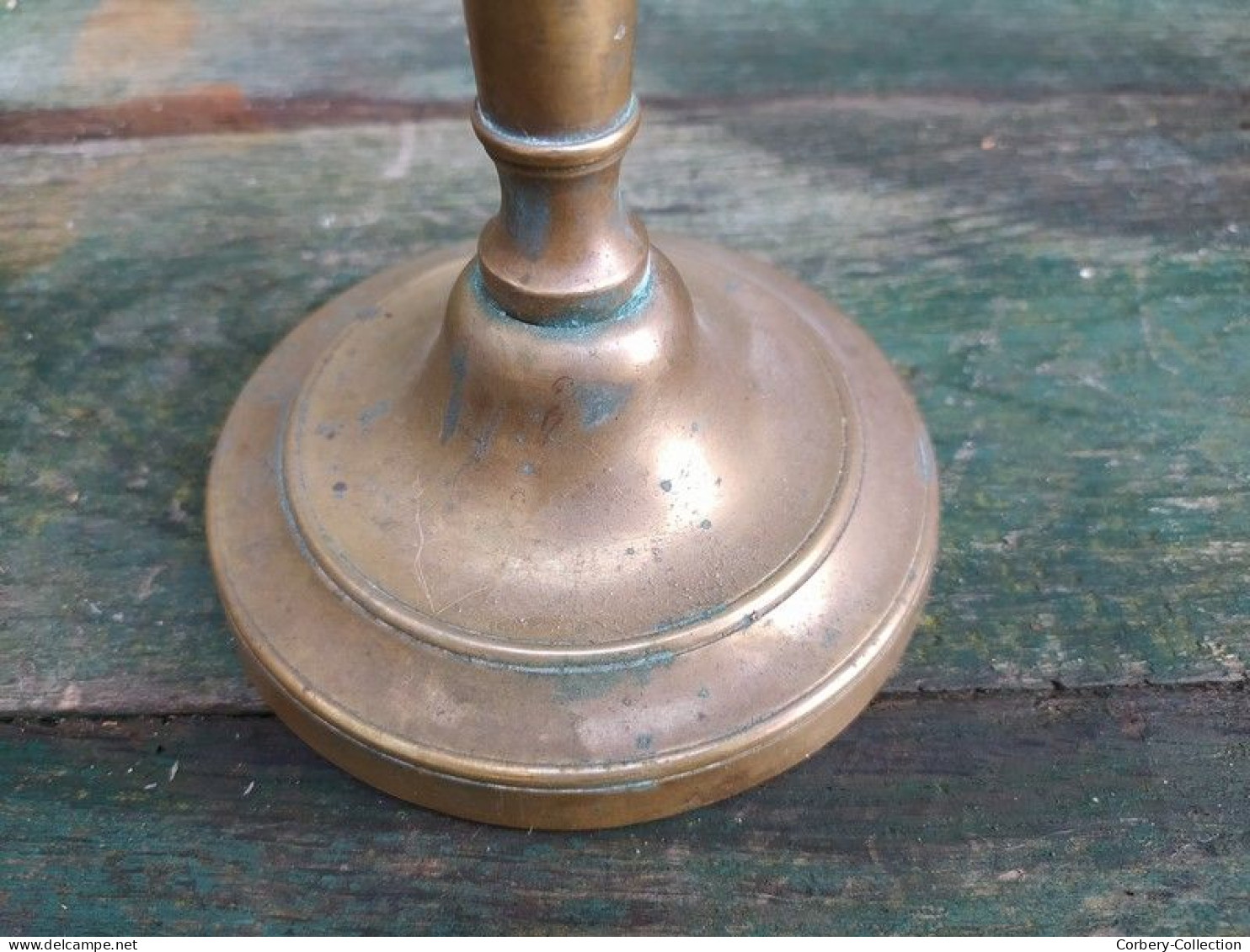 Ancien Bougeoir Bronze XIXème Louis Philippe Candlestick