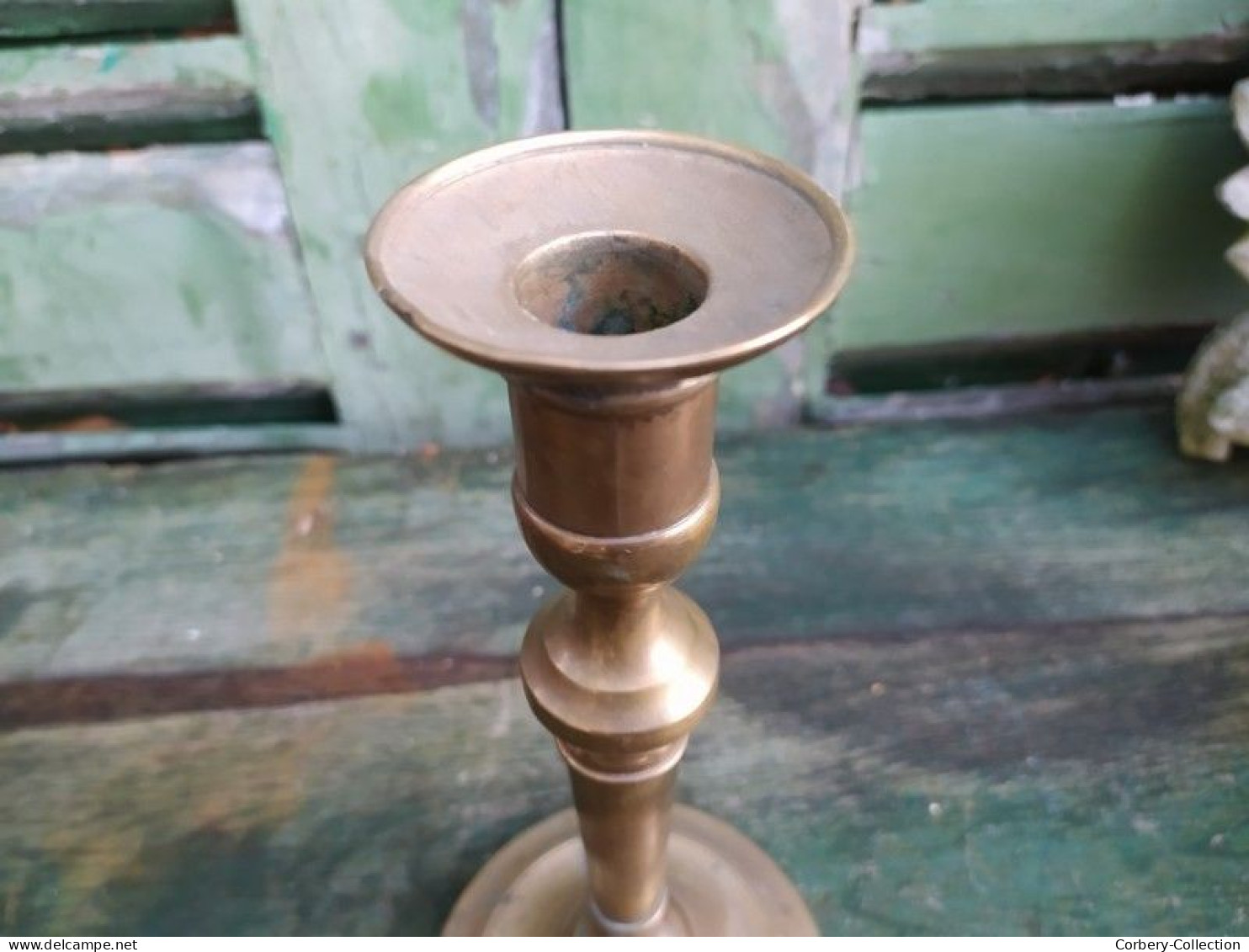 Ancien Bougeoir Bronze XIXème Louis Philippe Candlestick