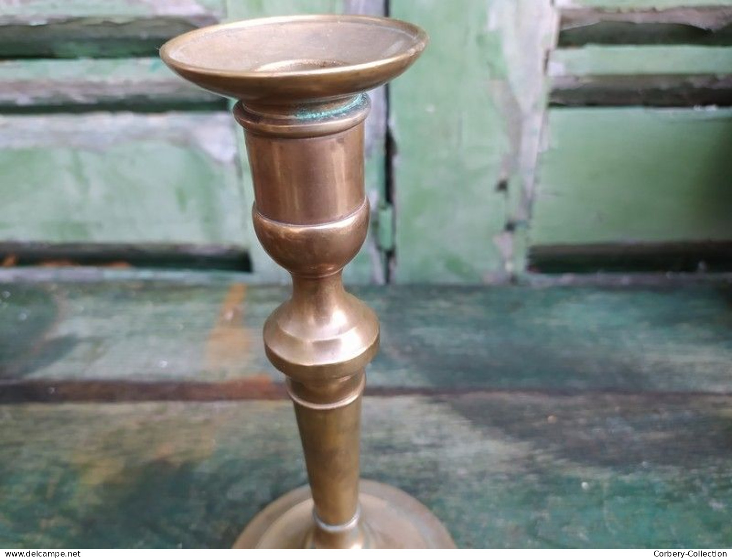 Ancien Bougeoir Bronze XIXème Louis Philippe Candlestick