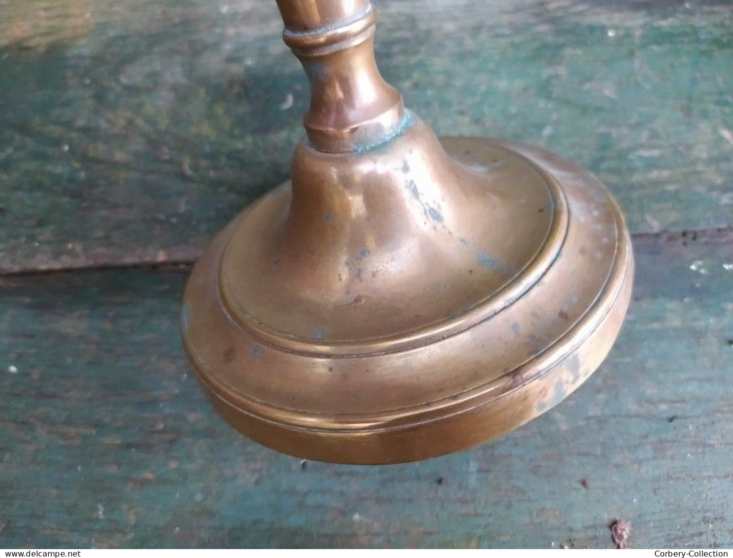 Ancien Bougeoir Bronze XIXème Louis Philippe Candlestick