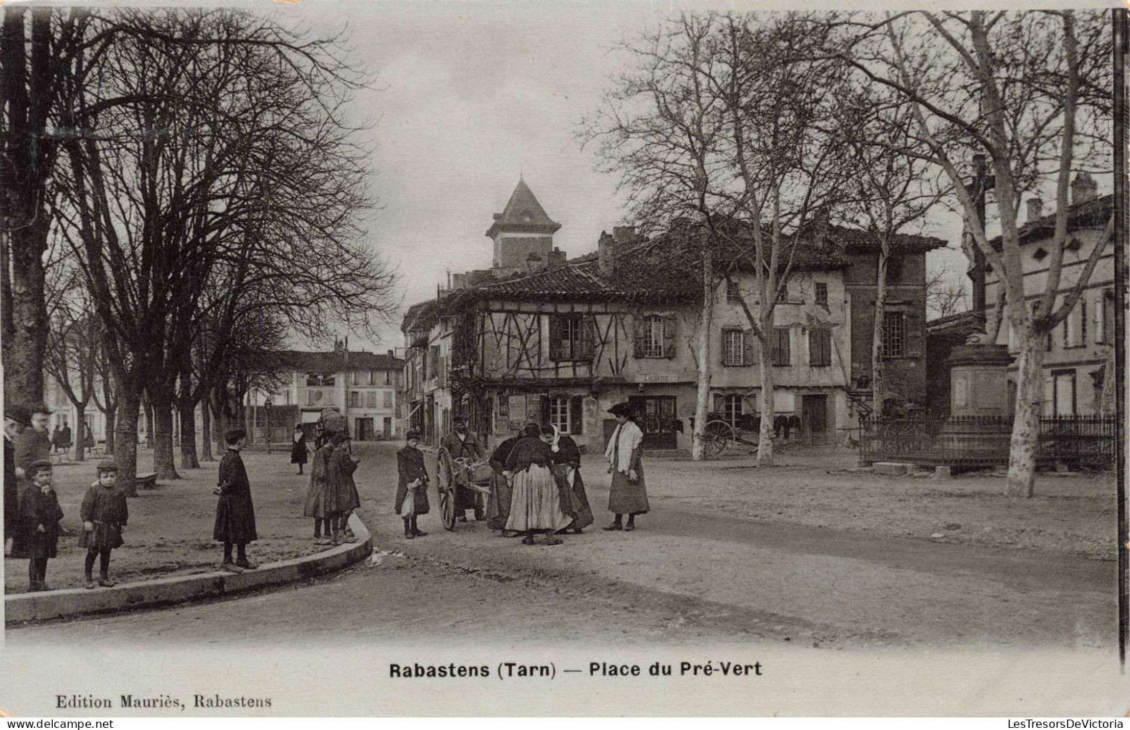 FRANCE - Tarn - Rabastens - Place Du Pré-vert - Animé - Carte Postale Ancienne - Rabastens