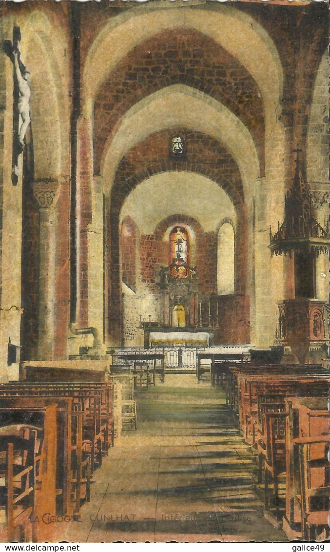 5727 CPA Cunlhat - Intérieur Cathédrale - Cunlhat