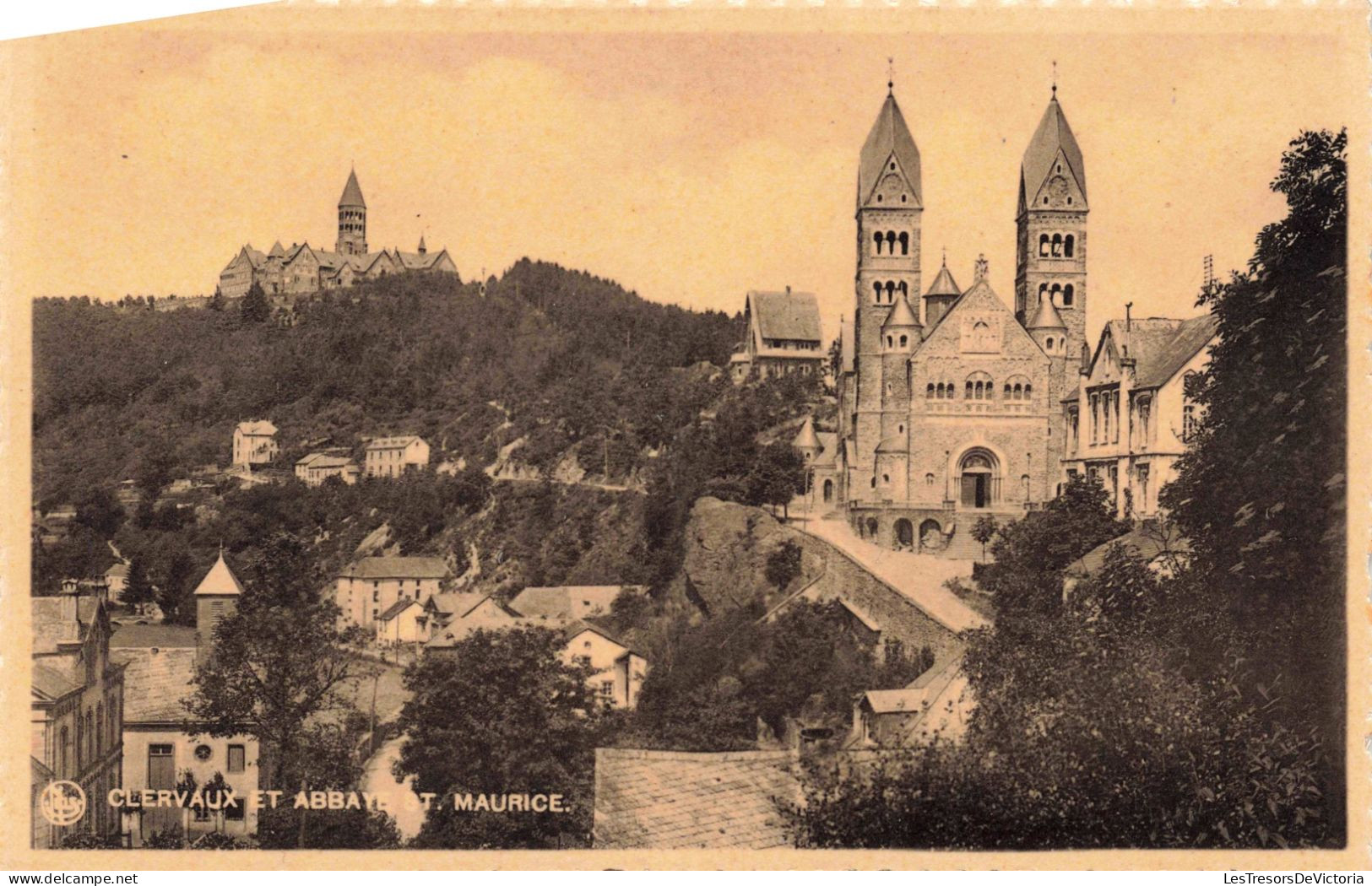 LUXEMBOURG - Clervaux Et Abbaye St MAURICE - Carte Postale Ancienne - Clervaux