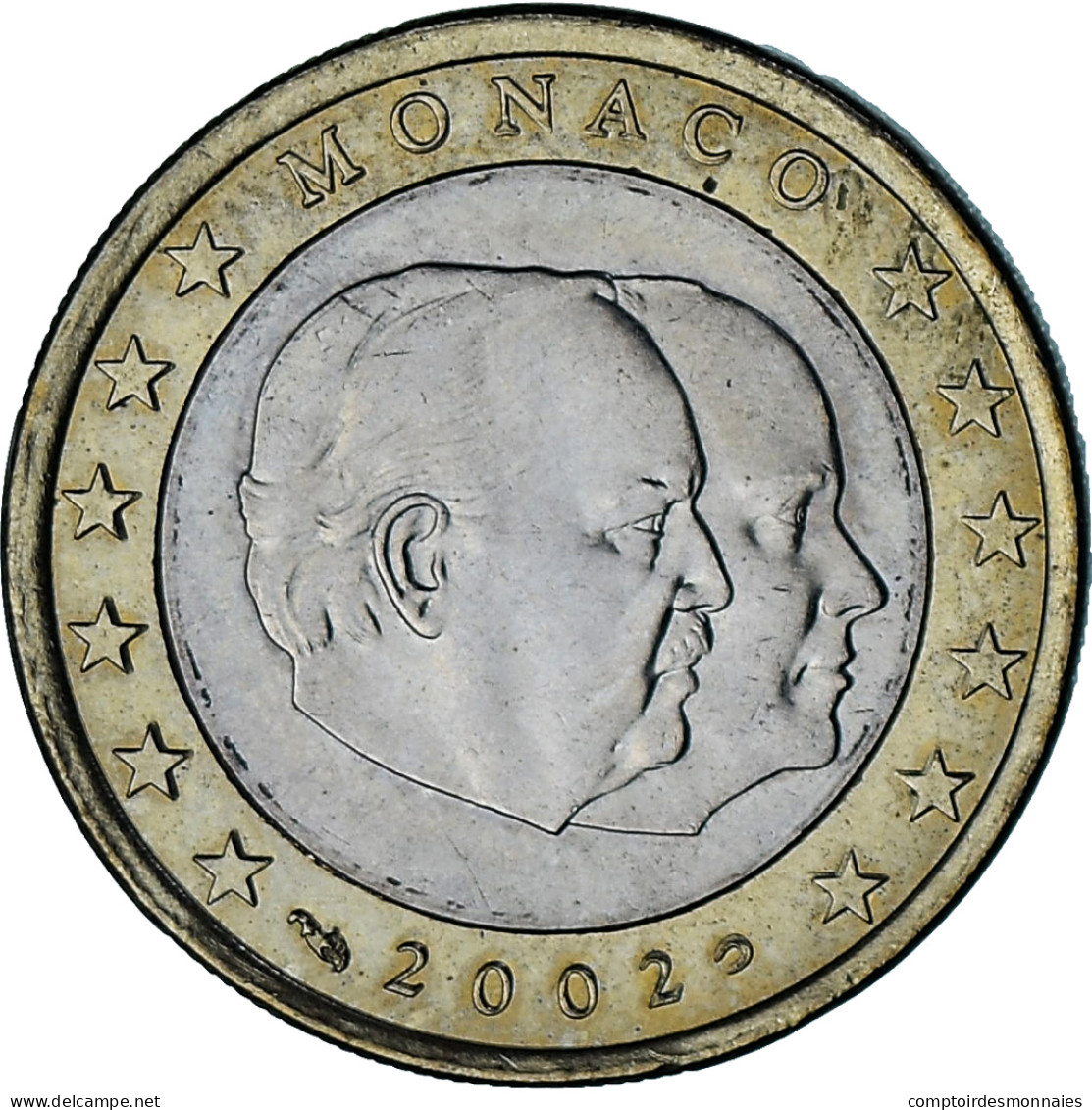 Monaco, Rainier III, Euro, 2002, Paris, TTB+, Bimétallique, Gadoury:MC178 - Monaco