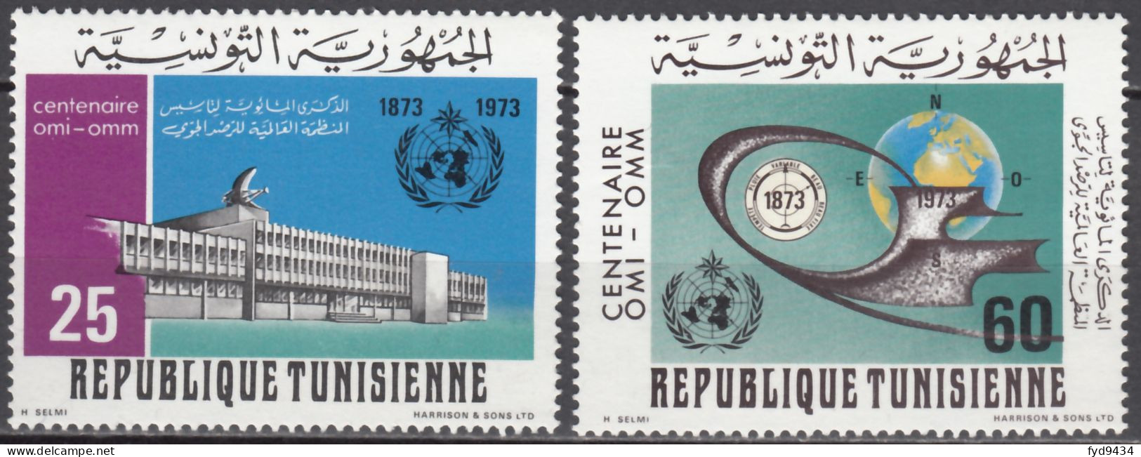 N° 765 Et N° 766 De Tunisie - X X - ( E 514 ) - Climat & Météorologie