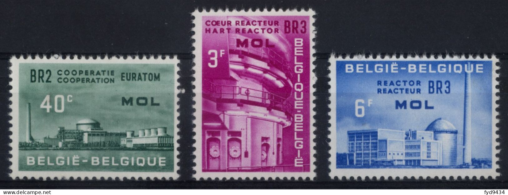 Du N° 1195 Au N° 1197 De Belgique - X X - ( E 726 ) - Atomenergie