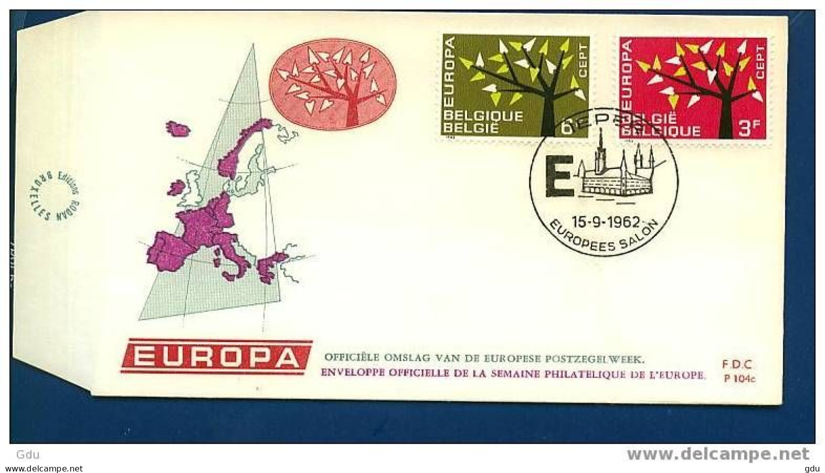 Belgique - Europa 1962- 1 FDC - 1962