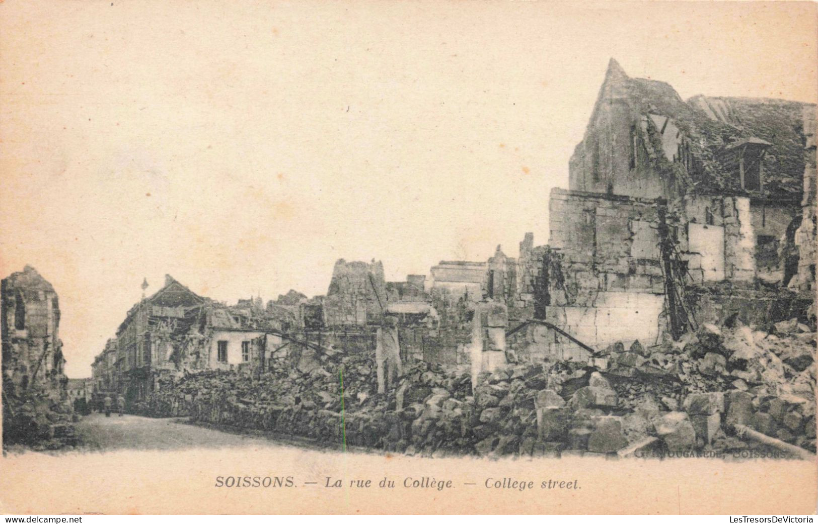 FRANCE - Soissons - La Rue Du Collège - Carte Postale Ancienne - Soissons