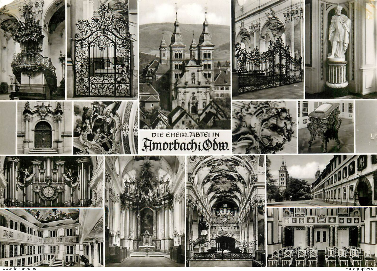 Germany Amorbach Im Odenwald Die Ehemalige Abtei Multi View - Amorbach