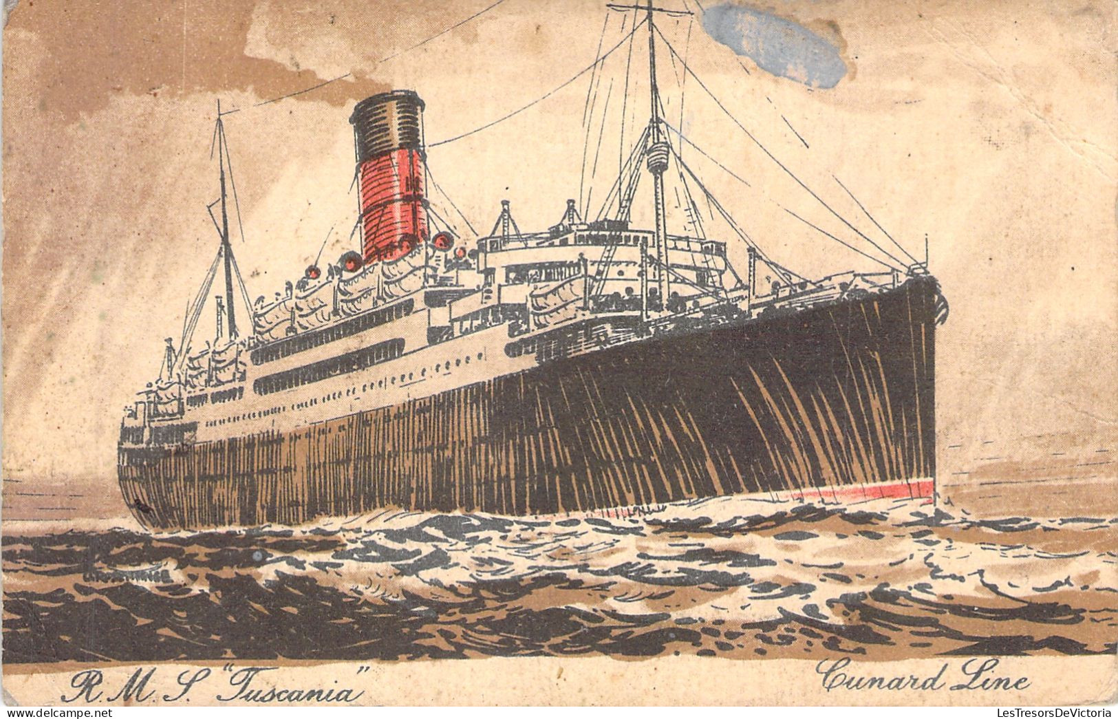 TRANSPORT - Cunard Line - Tuscania - Carte Postale Ancienne - - Paquebote