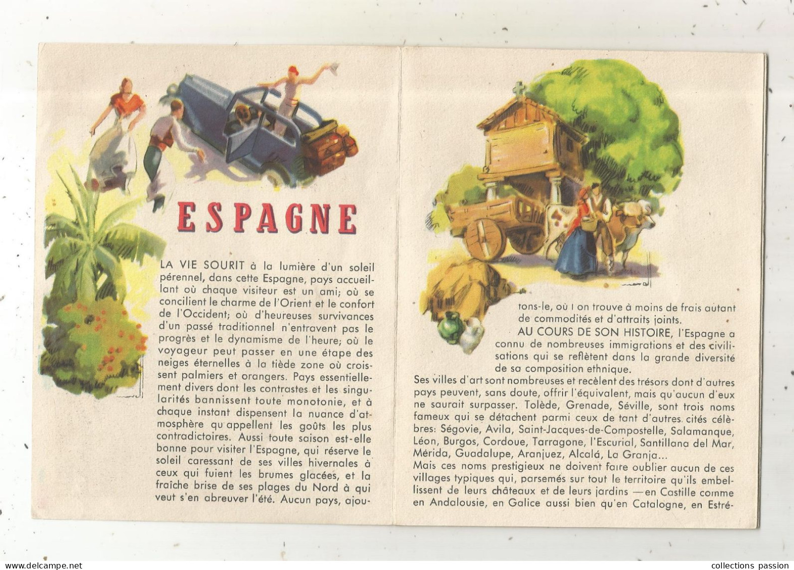 Dépliant Touristique 12 Pages, Espagne, Belles Illustrations, 5 Scans, Frais Fr 1.95 E - Dépliants Turistici