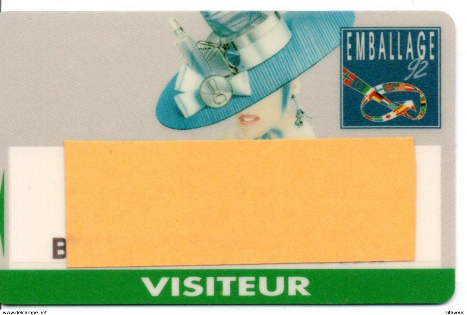 Carte Salon Magnétique Emballage 92  Card Karte TBE (salon 21) - Cartes De Salon Et Démonstration